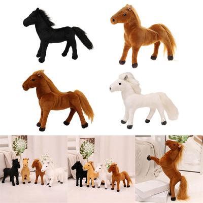 30cm Ausgestopfte Pferde Form Puppe Realistische Pferde Form Puppe Cartoon Plüsch Spielzeug für Sofa Dekore Kinder Geburtstag Geschenk