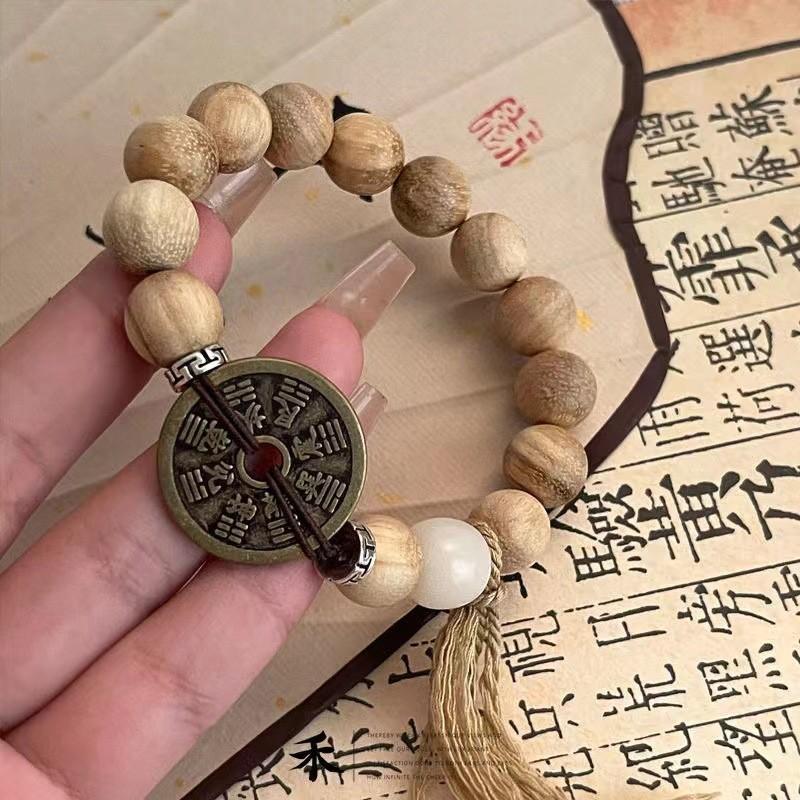 Milky Wood Exquisite Bead Mountain Ghost Flower Bracelet For Women Fashionable