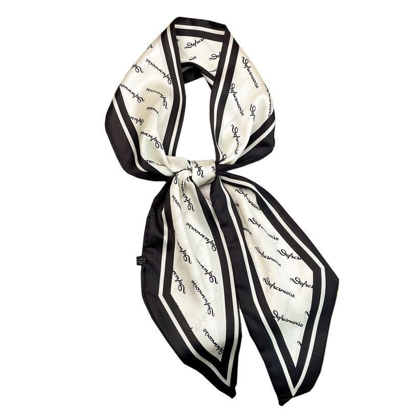 New Spring and Autumn Thin and Narrow Small Long Silk Scarf Women's Summer Decoration Shirt Suit Scarf Headband Streamer Ribbon Wholesale