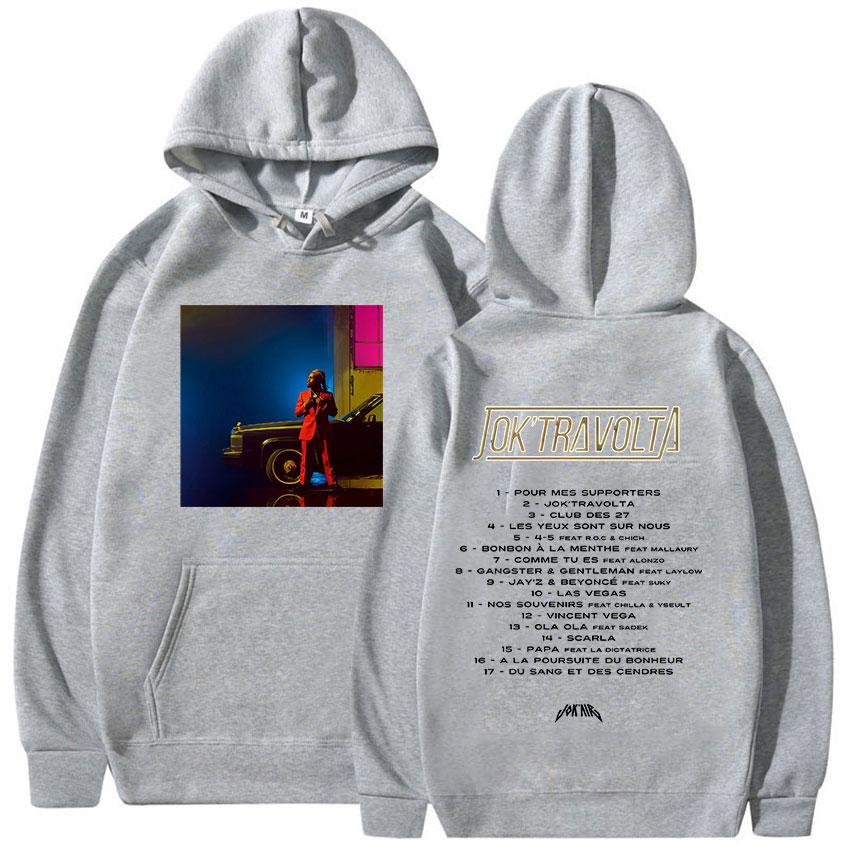 Rapper Jokair Jok Travolta Album 2025 Fans Hoodie Men's Hip Hop Fleece Pullover Sweatshirt Unisex Loose Fashion Clothing Hooded