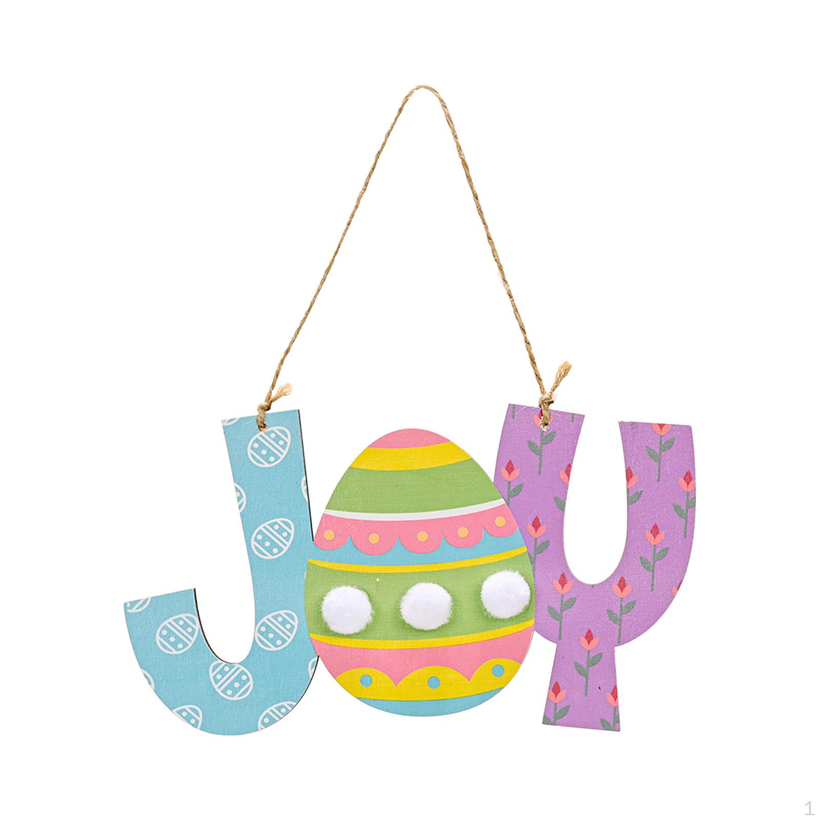 

Пасхальный деревянный орнамент, настенный декор, знак для входной двери, фермерского дома, крыльца, дома, Joy