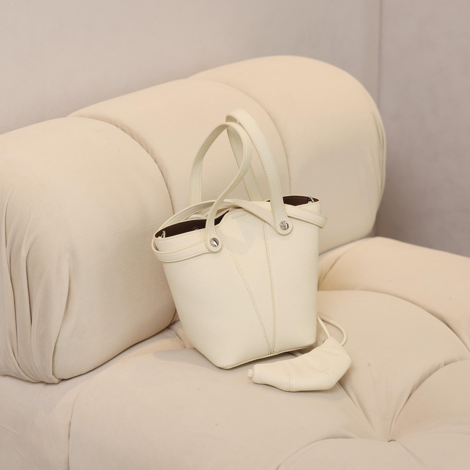 

Сумка-ведро Niche Design, женская сумка через плечо, сумка-тоут, большая вместительная сумка, корзина для овощей, женская сумка белый