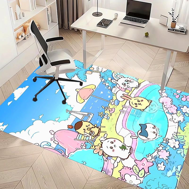 Chiikawa1 Printed Absorbent Washable Carpet, Non-Slip Bathroom Mats, Kitchen Rugs, Yoga Mat,Living Room Entrance, Camping Picnic Rugs
