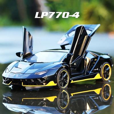 Alloy Sports Car Model Diecasts & Toy Vehicles Sound Light Super Racing Lifting Tail Pull Car Toy