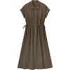 Women's Summer Short-Sleeve A-Line Shirt Dress