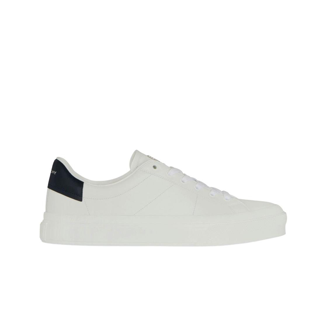 

Givenchy City Sport Sneakers In Leather White Navy EU 42.5