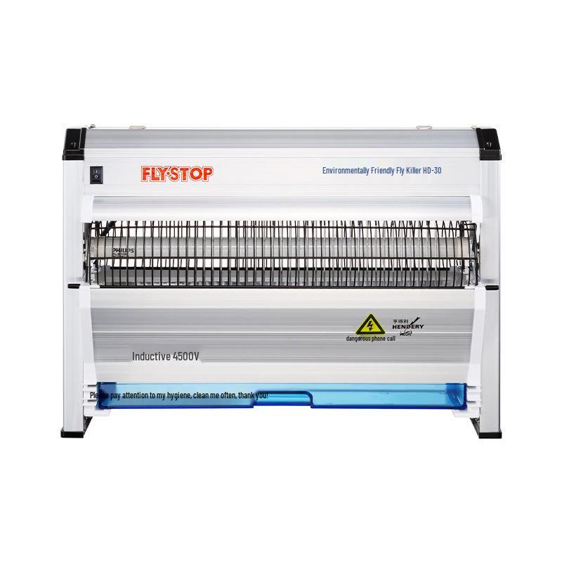 HENDERY HD-30 Mosquito Killer Lamp: Energy-Saving Electric Shock for Commercial Kitchen Use