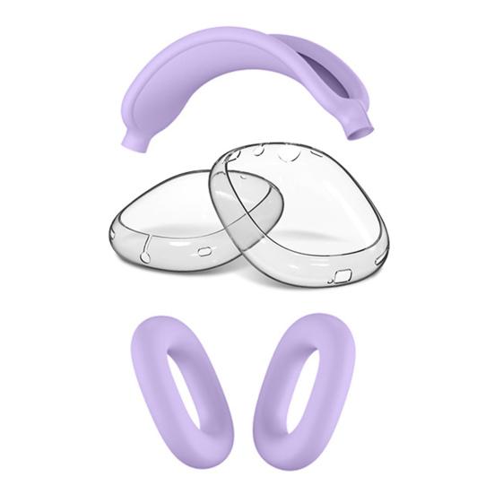 Kopfhörerhülle für AirPods Max Vollständige Schutzhülle Weiche Silikonhülle Kratzfest & Schweißbeständig Präzise Aussparungen Ohrpolster Kopfbügel Schutz