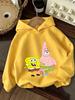 Pearl SpongeBob Hooded Sweatshirt For Kids Summer Cute Crewneck Age 3-14