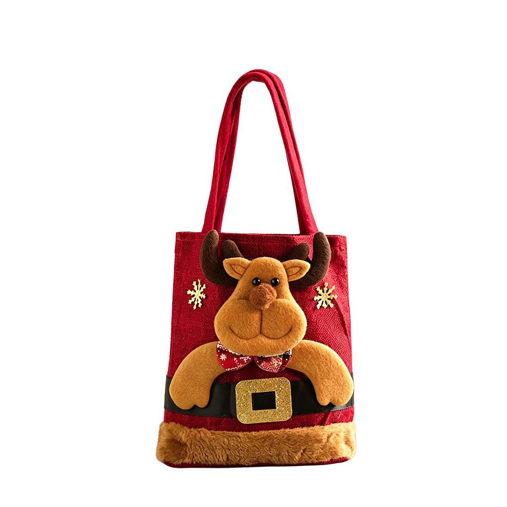 Christmas Eve Candy Gift Bags - Festive Holiday Bags for Gifts, Snacks, Party Favors for Kids and Adults