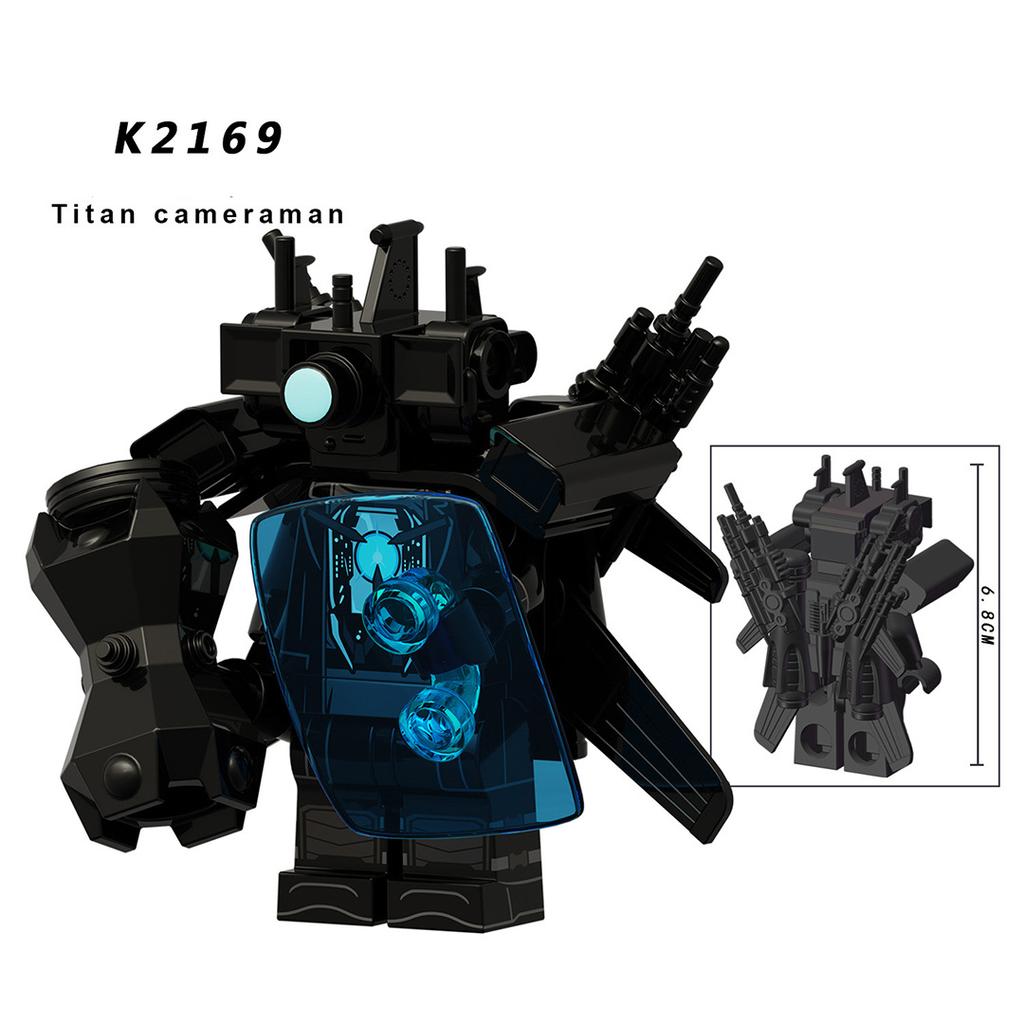MOC Toaletní muž vs Titan Monitor Stavebnice Audio Reproduktorový Muž Figurky Hračky pro Děti Vánoční Dárek k Narozeninám Novoroční Dárek