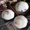 Ceramic Refreshment Tray Zen Dessert Plate Exquisite Vintage Teahouse Tea Table Fruit Tray Dishes Snack Chinese Style Fruit Tray