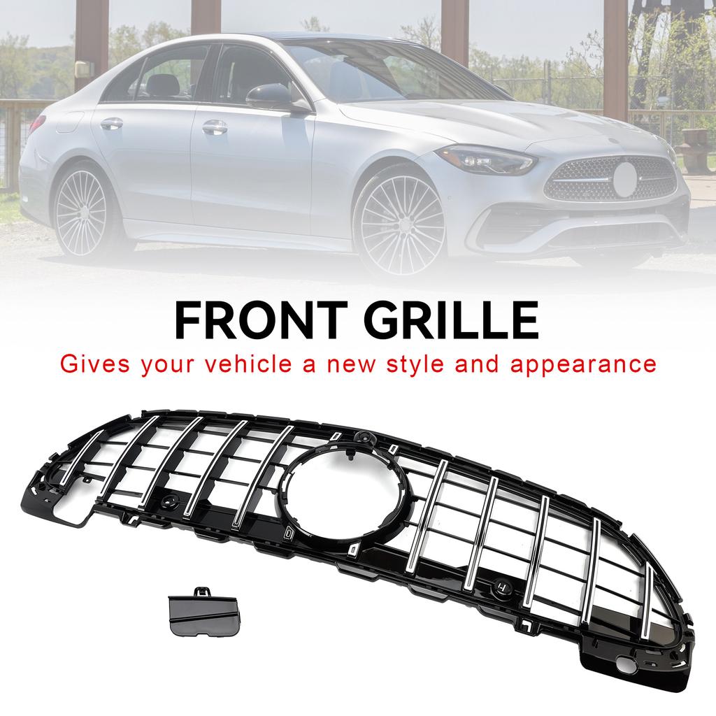 GTR Style Front Bumper Grille Grill W/Camera Fit Mercedes Benz W206 2022-2023