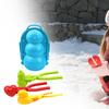 4 Pieces Multi Functional Snowball Fight Maker Clip with Handle,Snowball Clip,Snow Ball Toys Games