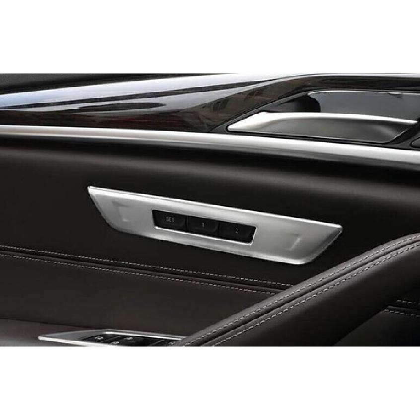 Silver Steel Seat Memory Button Switch Cover Trim For BMW 5 Series G30 2018-