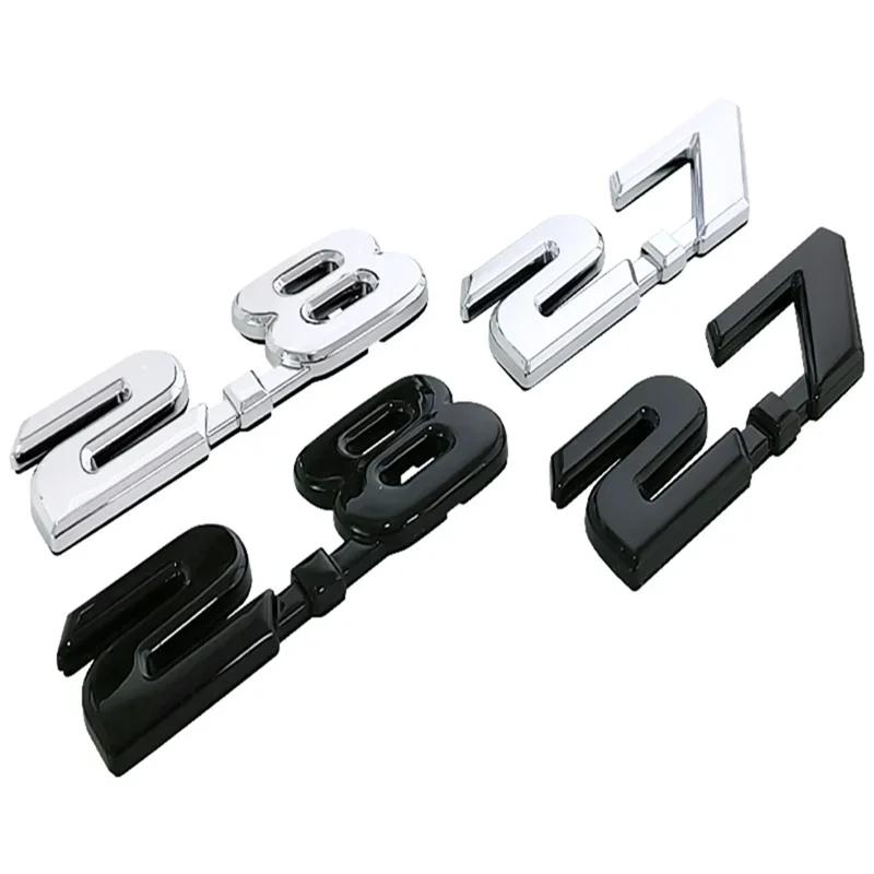 rtzup10 ABS Emblem Decal Auto Kofferbak Badge Sticker For Toyota 2.7 2.8 Yaris Corolla 4Runner Avalon Avensis Aygo CHR Auris Accessoires