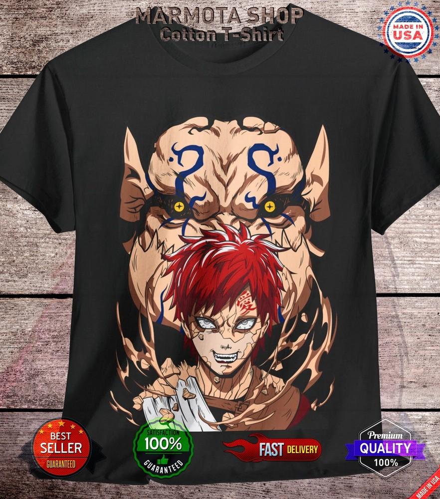 

Гаара Футболка Наруто Шиппуден Итачи Какаши Аниме Унисекс Футболка Футболка Все Размеры 2XL