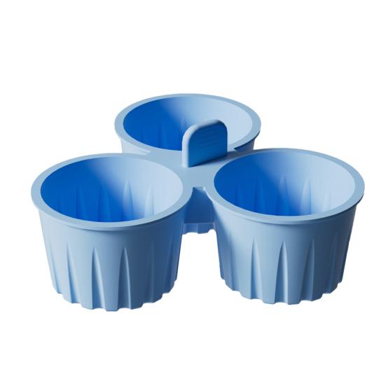 Silikon-Kuchenform für Heißluftfritteuse Antihaft-Eierkuchenform Pudding-Dessertform Hitzebeständig Spülmaschinenfest Backförmchen