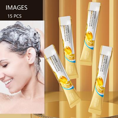 Fragrance Vitamin Shampoo Clean Greasy Dirt Smooth Hair Refreshing Scalp Shampoo