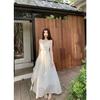 Holiday style design suspender dress for women's 2026 summer new waist and thin temperament long skirt