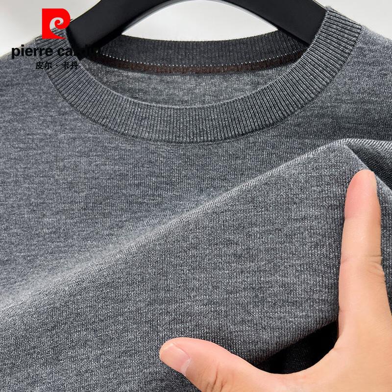 Pierre Cardin Men's Wool & Silk Blend Crew Neck Sweater