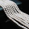 1String, White Natural Freshwater Pearls, Handmade Round Pearl Beads, 10-11 Mm, for DIY Necklace Accessories, Jewelry Making, Women Gift, 36 Cm