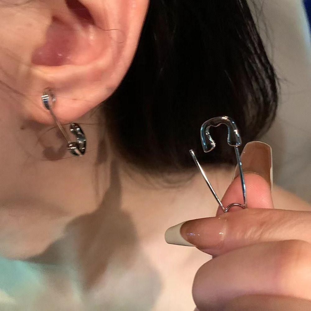 

Серьги-гвоздики в стиле панк, крутые серьги-гвоздики, модные серьги-сердечки, подарок