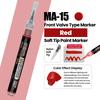 Stedi MA-10~MA-15 Front Valve Type Soft Tip Acrylic Paint Marker Water Based for Gunpla Mecha Figure DIY Hobby Painting Coloring