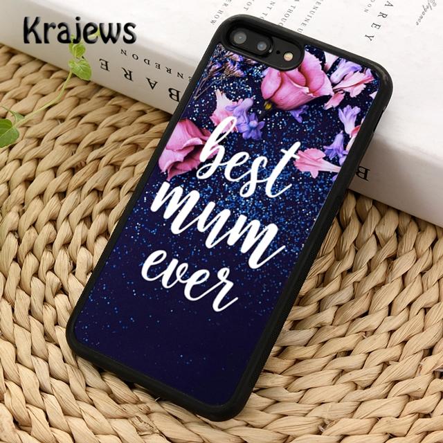 Krajews Best Mom ever In The World Phone Case Cover For iPhone 14 6s 7 8 plus X XR XS 11 12 13 pro max Samsung S21 S22ultra Plus