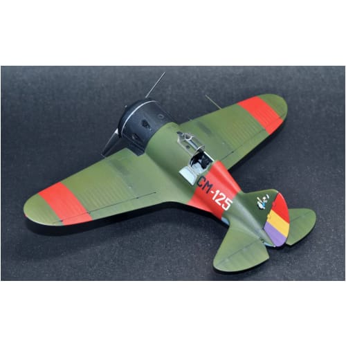 Clear Prop 1/72 Scale Spanish Civil War Republican Army I-16 Type 5 Over Spain Plastic Model Kit CPU72023 Molded In Color