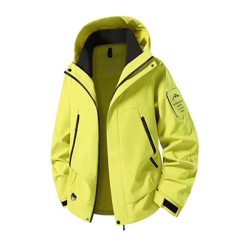 Mountain Windproof Waterproof Hooded Jacket for Outdoor Hiking and Climbing - Unisex