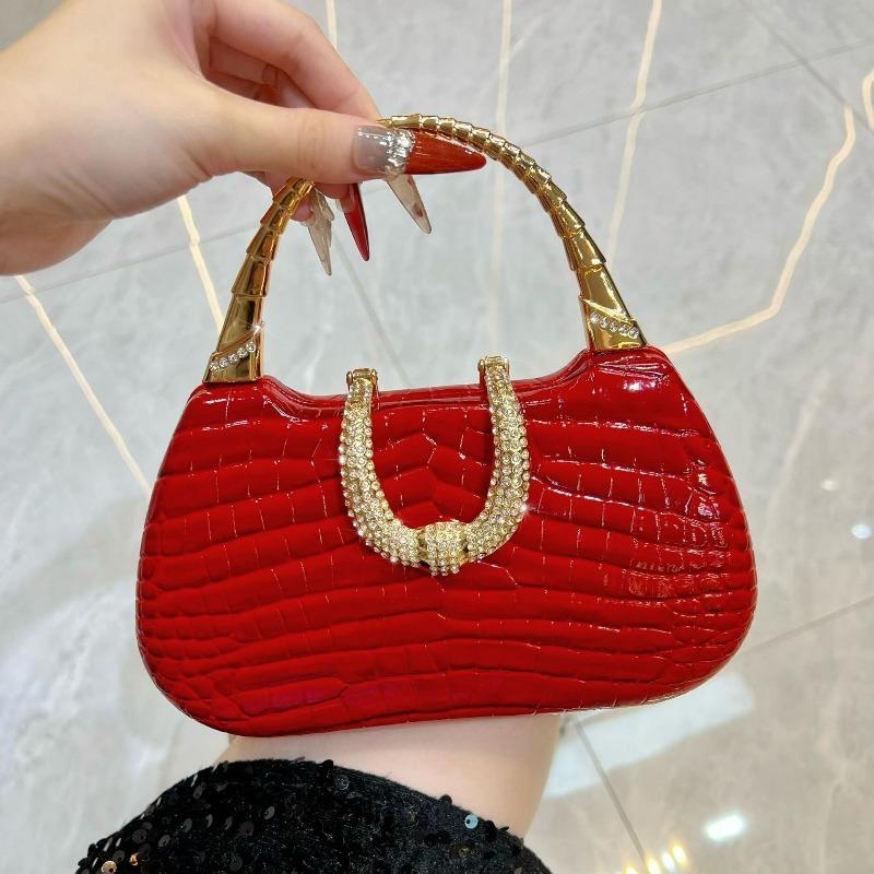 Handbag Evening Bag High-end Style Crossbody Bag Fashion and Simplicity Set of Single Shoulder Bags with Diamonds