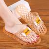 Women's Transparent Crystal Jelly Non-Slip Odor-Resistant Summer Slippers for Indoor Use