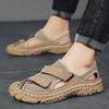 Summer new beach shoes casual bag head Roman shoes casual men's beach shoes bag head beach shoes Shoes