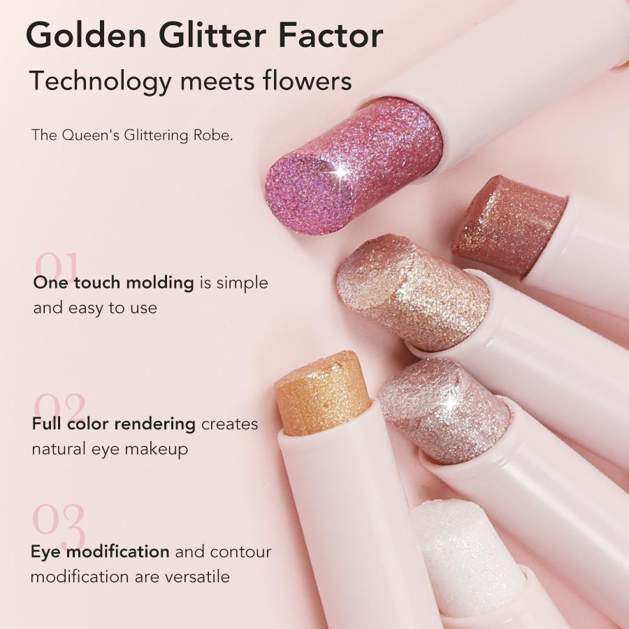 GICYMANTY Jelly Eyeshadow Stick - Starlight Pearlescent Shimmer, Highlight & Brighten Under-Eye Bags