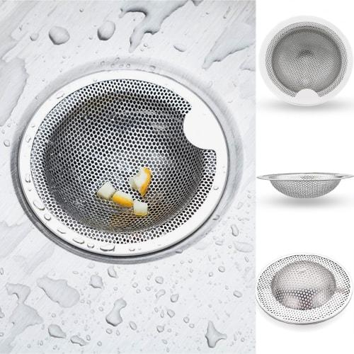 

Ouliyoo Stainless Steel Drain Drain with Grab Handle, Keeps Your Hands Clean, Perforated Kitchen Garbage Drain for Bathrooms, Sinks, and Bathrooms, Mu