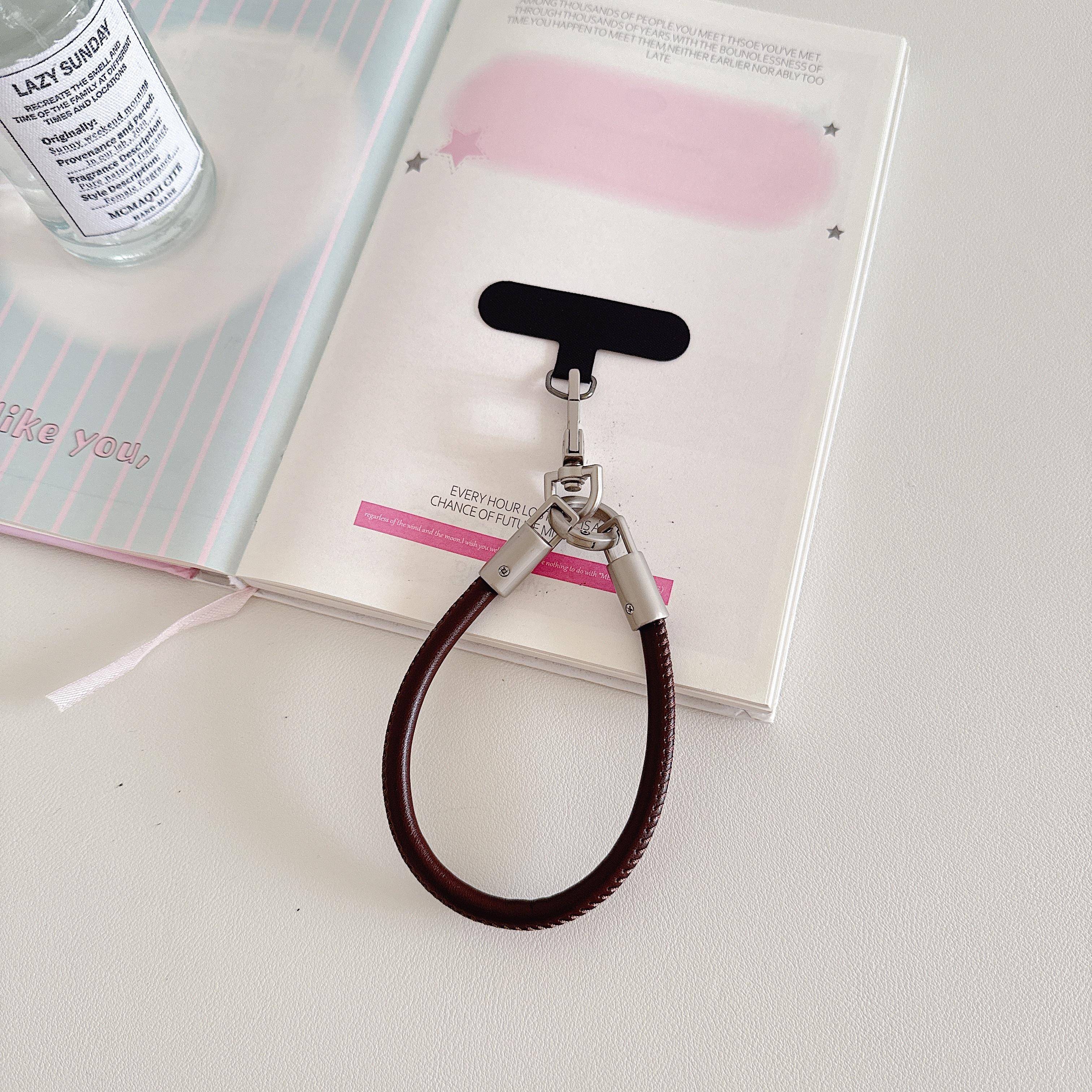 

Luxury Leather Short Lanyard for Mobile Phone Hand Wrist Strap Universal Anti-Lost Accessories for Mobile Cell Phone