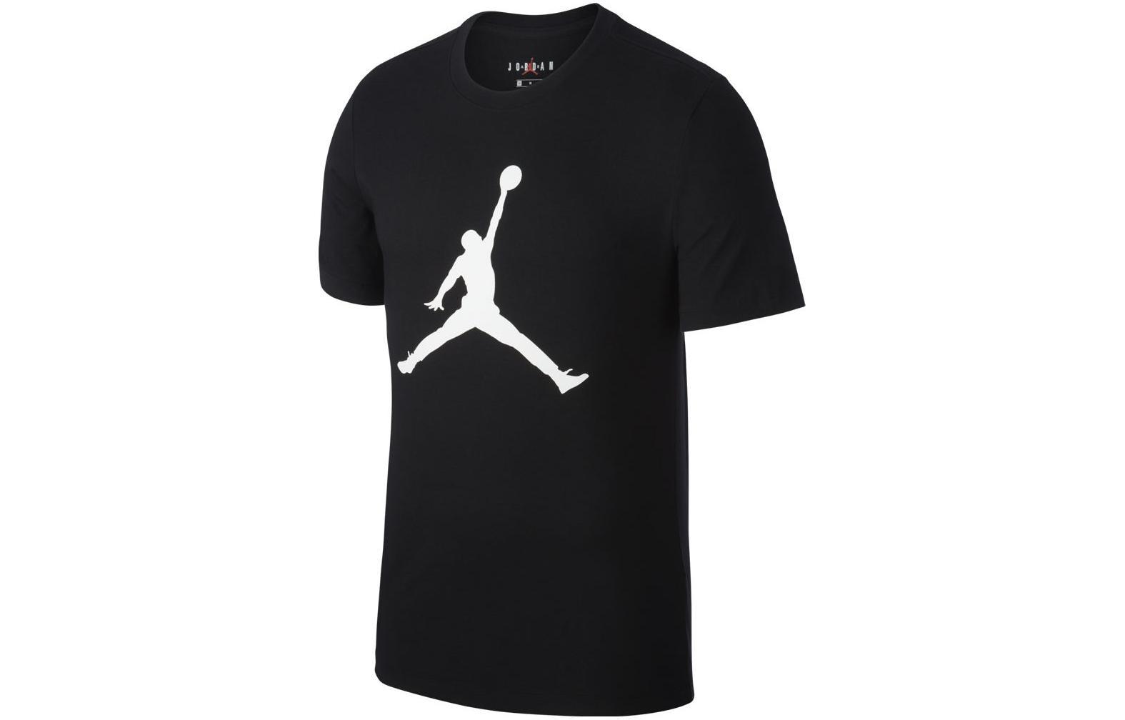 Jordan Logo Print Round Neck Short Sleeve T-Shirt CJ0922-011 M