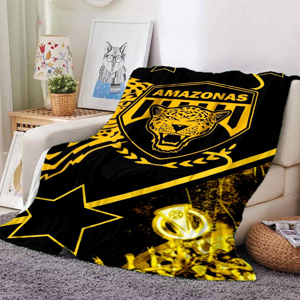 AMAZONAS FC Print Flannel Blanket High Quality Warm Comfortable Cover for All Seasons Perfect for Gifts Home Decor