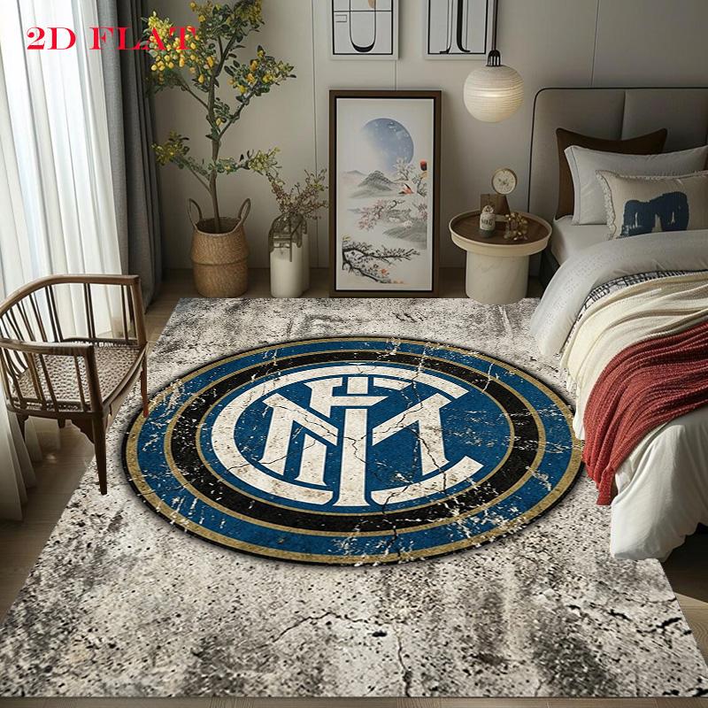 Inter Milan Football Club Logo Carpet Home Decor Printing Fashion Dormitory Decoration Room