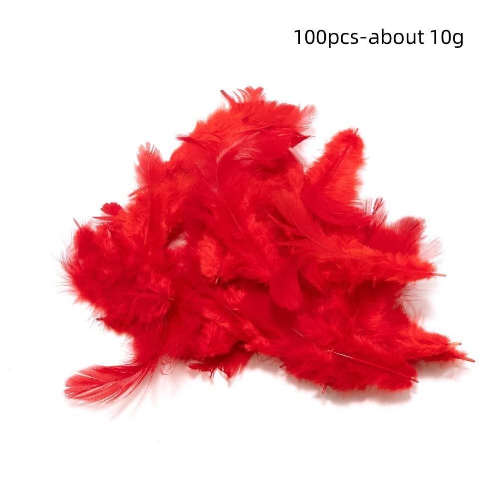 100PCS Small Goose Feathers for DIY Crafts 5-8cm Coloed Swan Plumes Wedding Party Handicraft Accessories Dream Catcher Feathers
