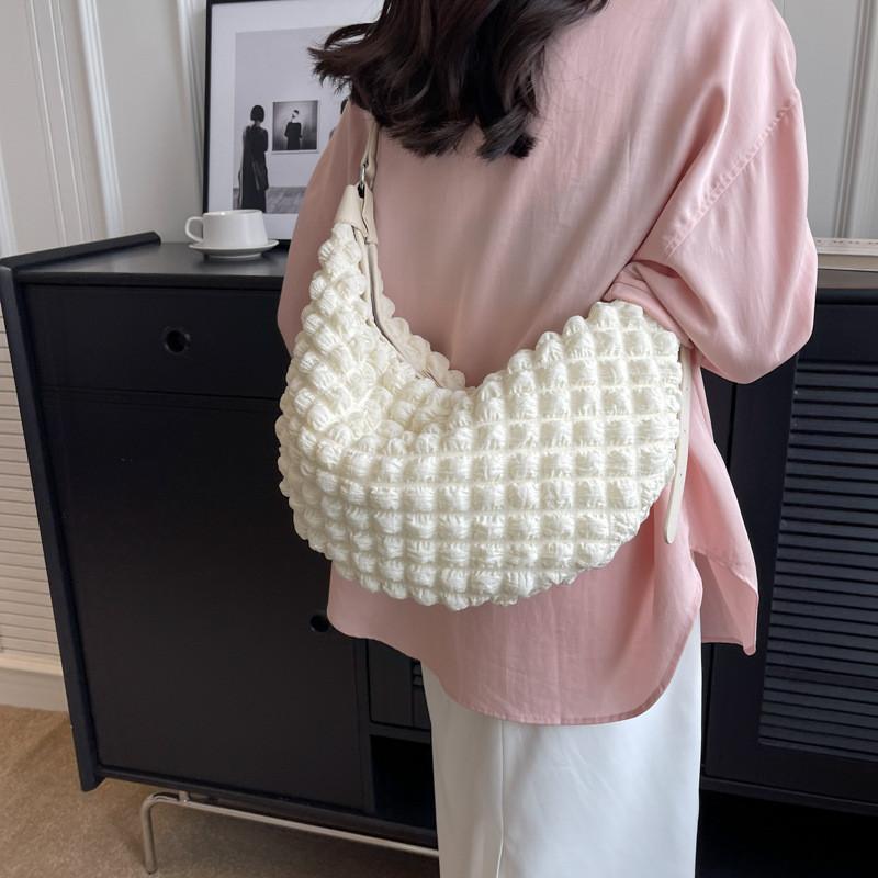 2023 New Korean Style Shoulder Bag Chic Bubble Cloud Bag Simple Fashion Handbag