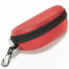 1pc Portable Sunglasses Case Protector Oxford Cloth Hard EVA Zippered Eyeglasses Case with Carabiner Unisex Eyewear Accessories