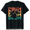 Drummer Vintage Evolution Of Unisex Drumsticks Drumset Drum Set Tshirt Tees Cotton I Destroy Silence Drumming Tshirts Unisex Clothes
