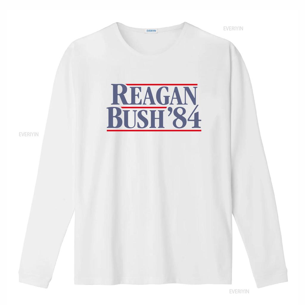 Reagan Bush 84 President Campaign 1984 Retro Vintage Premium Blend T Shirt Vintage Washed Designer Clothes Stylish Breathable