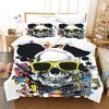 Rose Skull King Size Bedding Sets Ultra High Quality European Style Bedroom Bedclothes Thick Comfort Halloween Quilt Covers Set