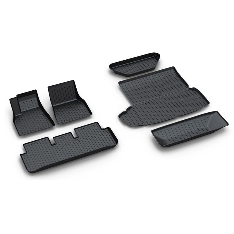 2023 Tesla Model Floor Mats: Eco-friendly, Odorless TPE, Waterproof Trunk Mat