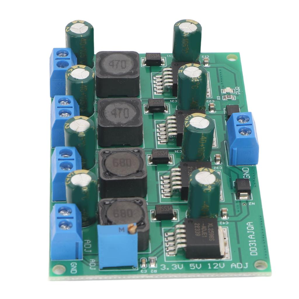 Buck Converter Module 3.3V 5V 12V Adjustable Voltage Output 2‑28V 3A Multi Channel Switching Power Supply Panel