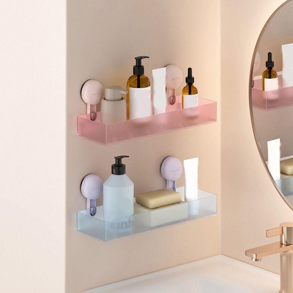 Wall Mounted Wall Hanging Storage Rack Frosted Cosmetics Storage Rack For Home