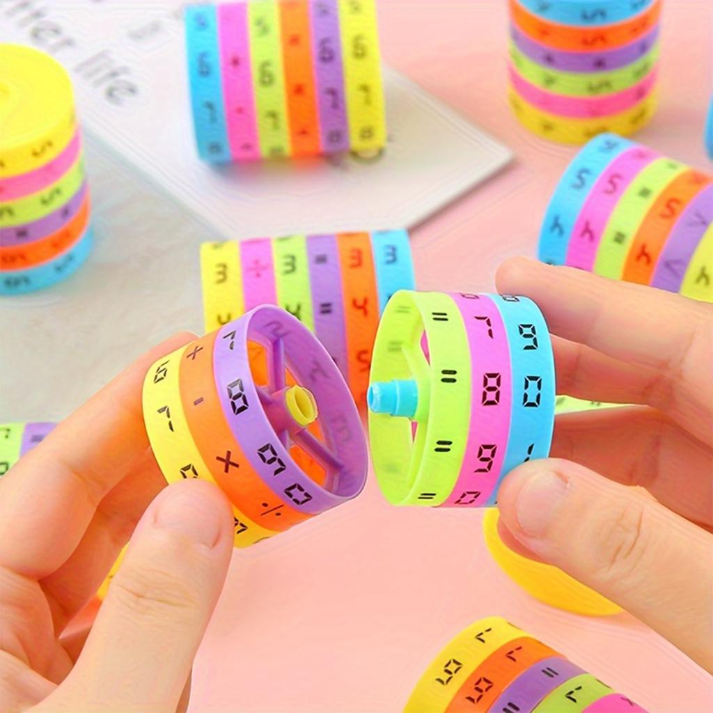 Rotating Math Learning Pillar Puzzle Toy